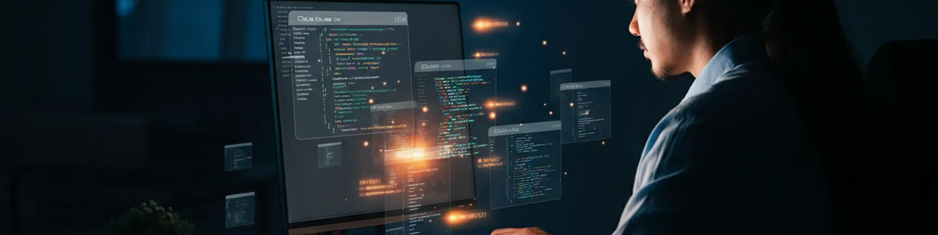 Pantalla de terminal con Claude Code ejecutando skills automatizadas, código en verde sobre fondo oscuro