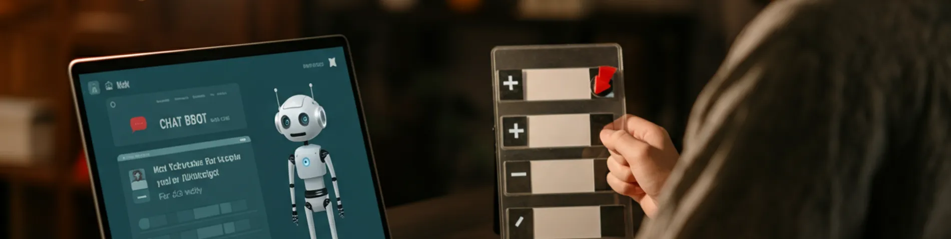 Pantalla de ordenador con un chat de Inteligencia Artificial y un marcador invisible de quién tiene razón entre el humano y la máquina