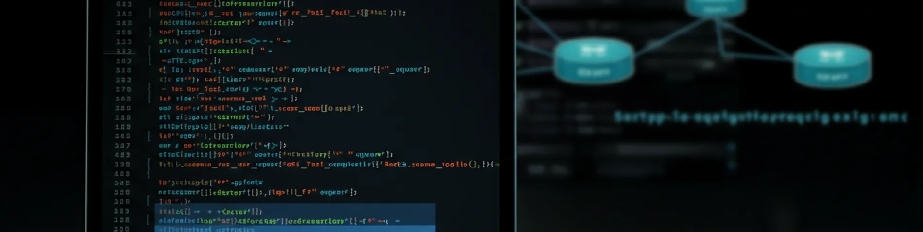 Terminal mostrando una petición HTTP con el método QUERY resaltado junto a un diagrama de red, representando el nuevo estándar RFC 10008