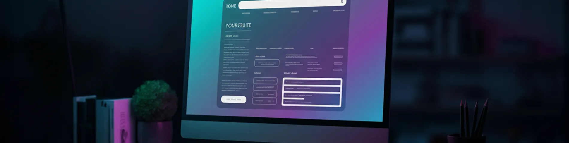 Diseño limpio de la nueva web profesional marcosramirez.dev en un monitor de escritorio moderno