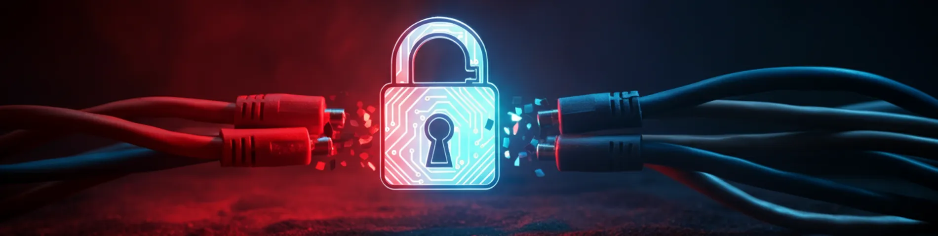 Pantalla de error de red sobre un fondo con un estadio de fútbol borroso