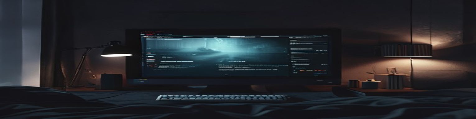 Pantalla de televisión con reproductor de video congelado, cuarto oscuro, atmósfera de cine en casa