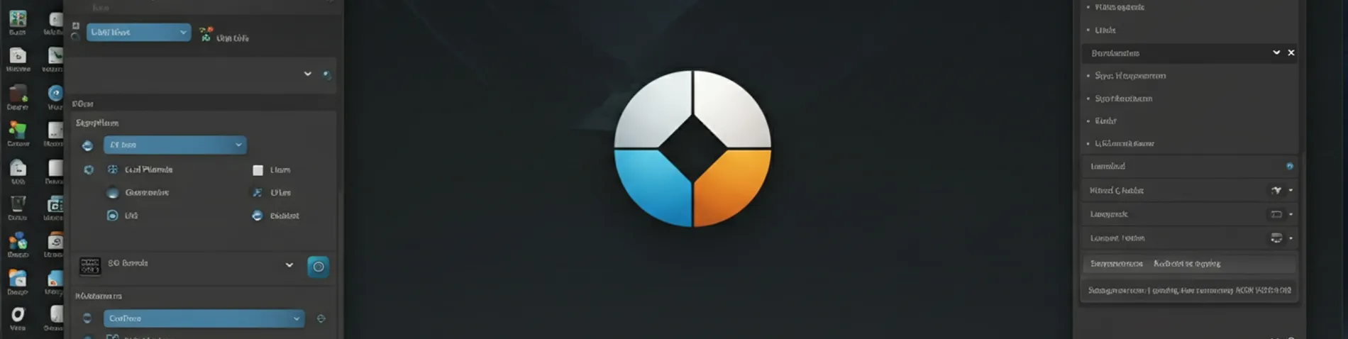 Captura de pantalla de Kubuntu 16.04 con escritorio clásico y plasmoides