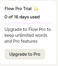 Wispr Flow Trial de 16 días acumulado